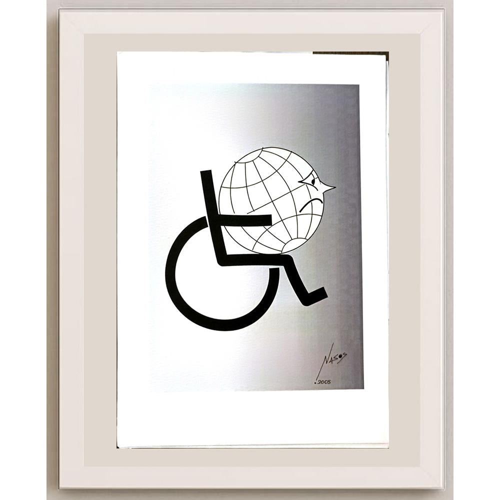 Athanassios Efthimiadis 29x21cm Orijinal Karikatür BOD06388