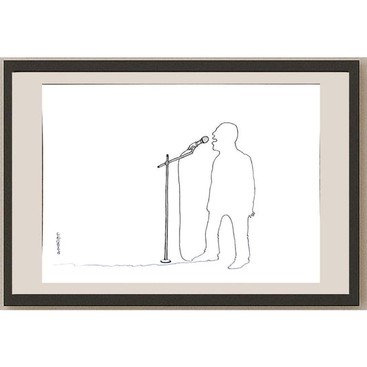 Mohammad Amin Aghaey 29x21cm Orijinal Karikatür BOD06396