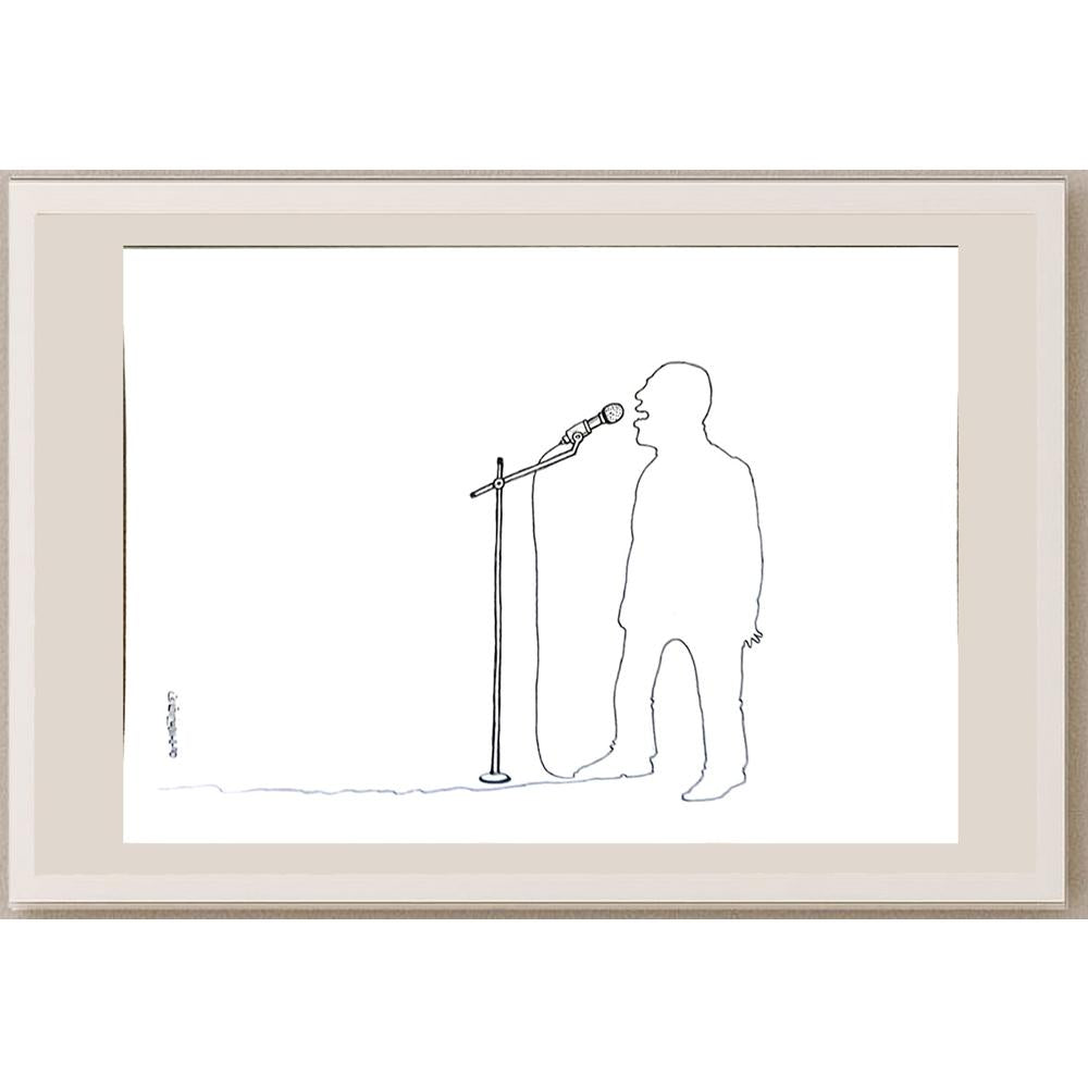 Mohammad Amin Aghaey 29x21cm Orijinal Karikatür BOD06396