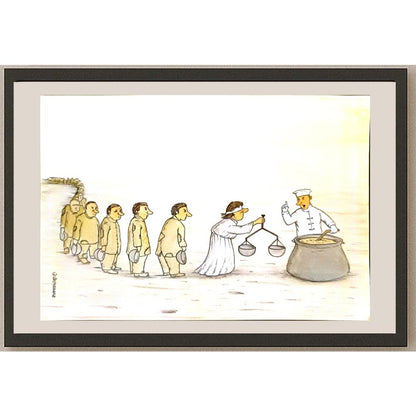Mohammad Amin Aghaey 29x21cm Orijinal Karikatür BOD06397