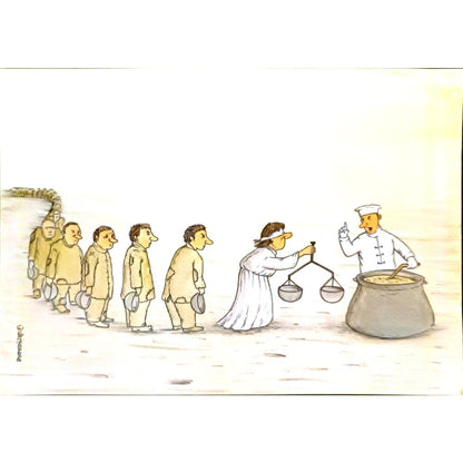 Mohammad Amin Aghaey 29x21cm Orijinal Karikatür BOD06397