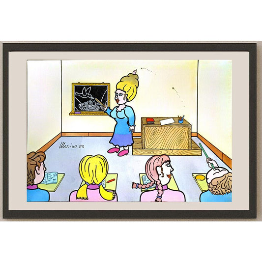Marino Tarizzo 29x21cm Orijinal Karikatür BOD06398