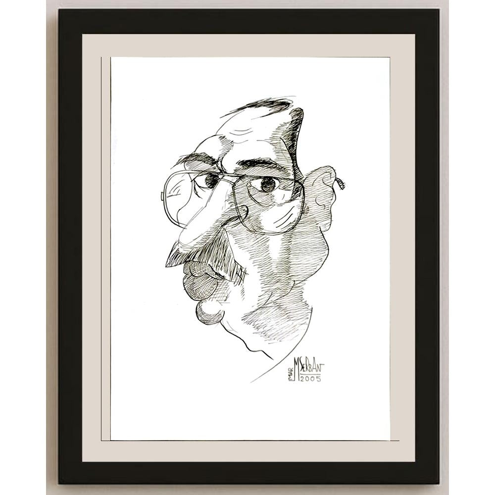 Marian Serban 26x19cm Orijinal Karikatür BOD06403