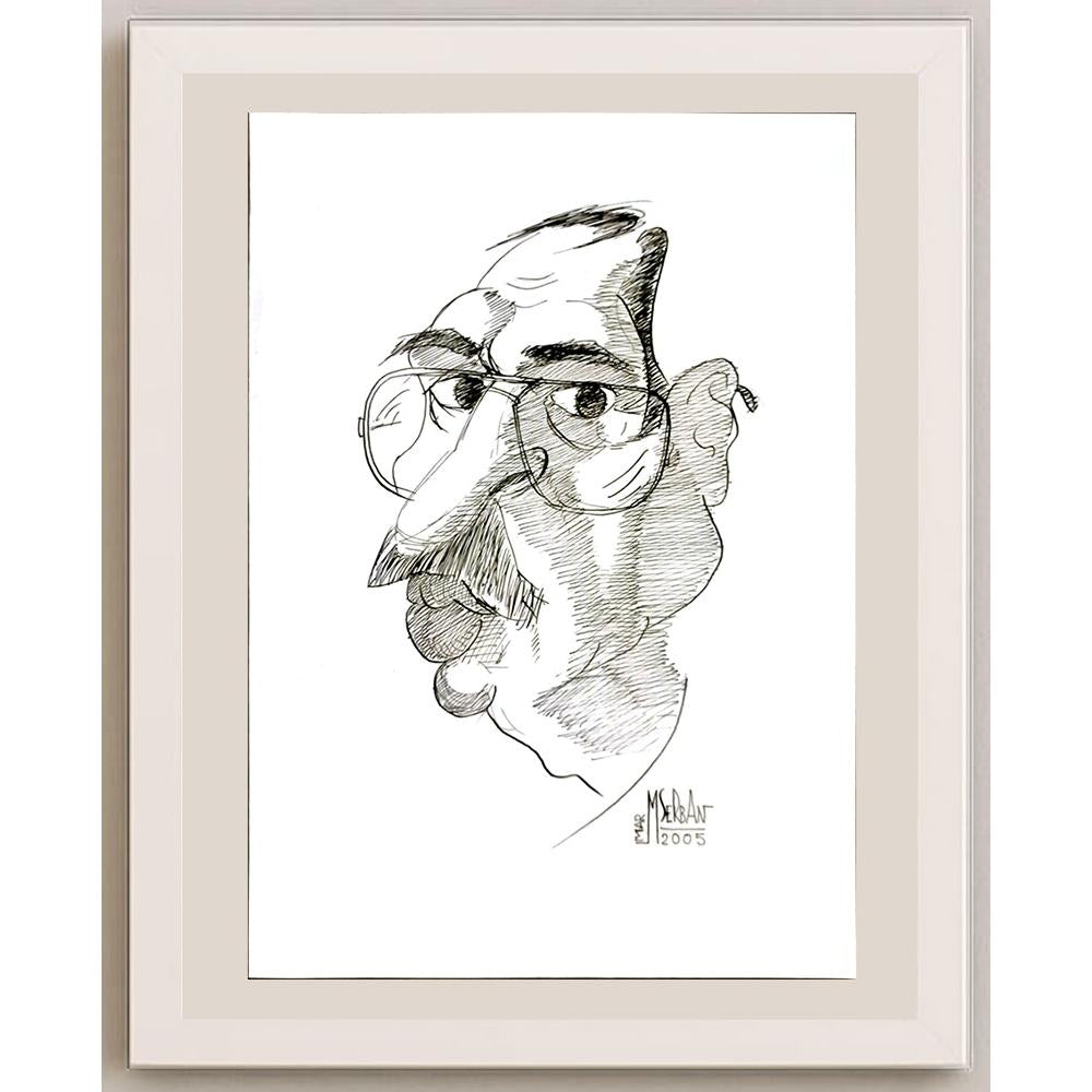 Marian Serban 26x19cm Orijinal Karikatür BOD06403