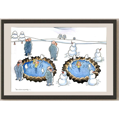Xiao Qiang Hou 29x21cm Orijinal Karikatür BOD06406