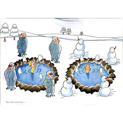 Xiao Qiang Hou 29x21cm Orijinal Karikatür BOD06406