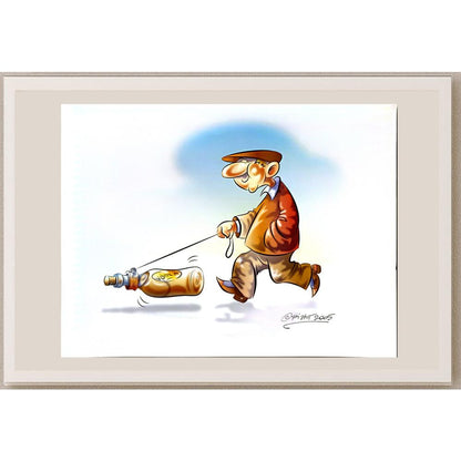 Andre Pijet 29x21cm Orijinal Karikatür BOD06407