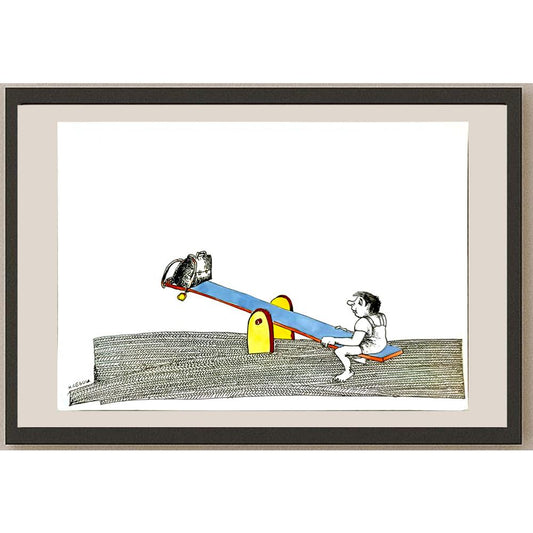 Henryk Cebula 29x21cm Orijinal Karikatür BOD06408