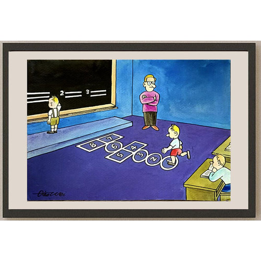 Qiao Wei 29x21cm Orijinal Karikatür BOD06409