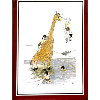 Mihail Ciubotaru 29x21cm Orijinal Karikatür BOD06413