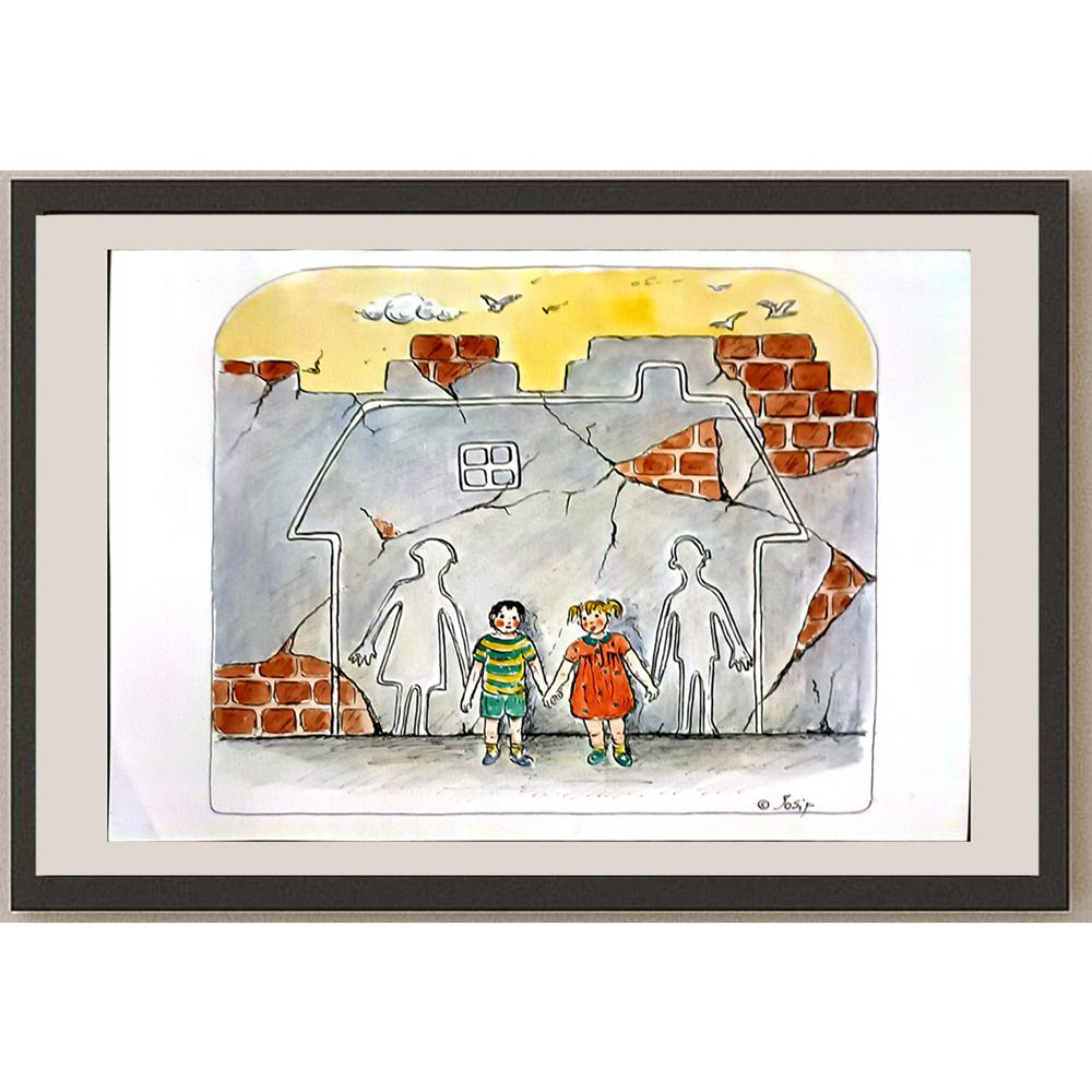 Irina Iosip 29x21cm Orijinal Karikatür BOD06415