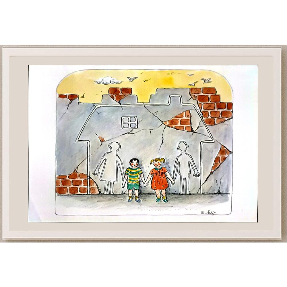 Irina Iosip 29x21cm Orijinal Karikatür BOD06415