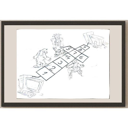 Tsvetomir Veleshky 35x25cm Orijinal Karikatür BOD06421