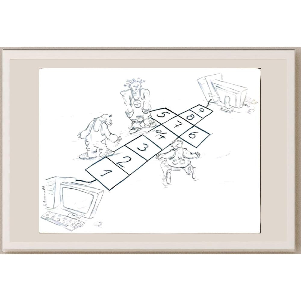 Tsvetomir Veleshky 35x25cm Orijinal Karikatür BOD06421