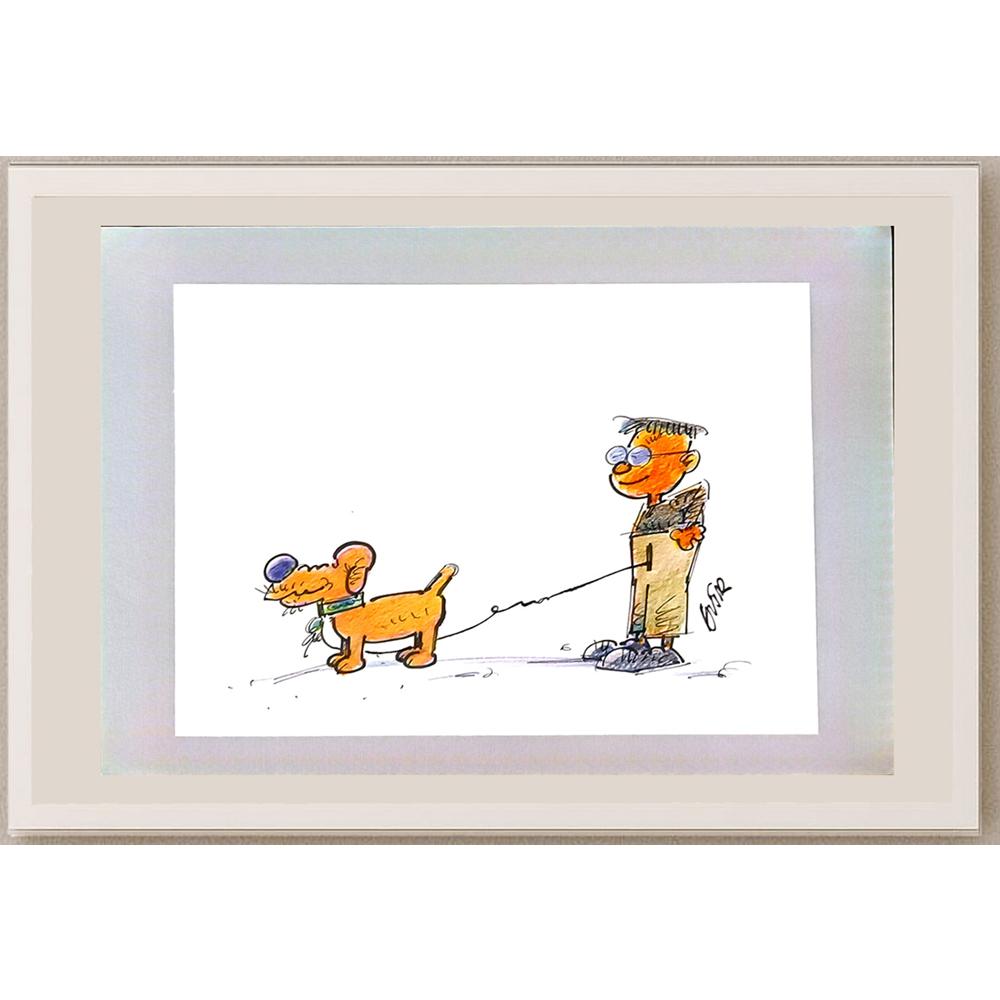 Slobodan Butir 29x21cm Orijinal Karikatür BOD06424