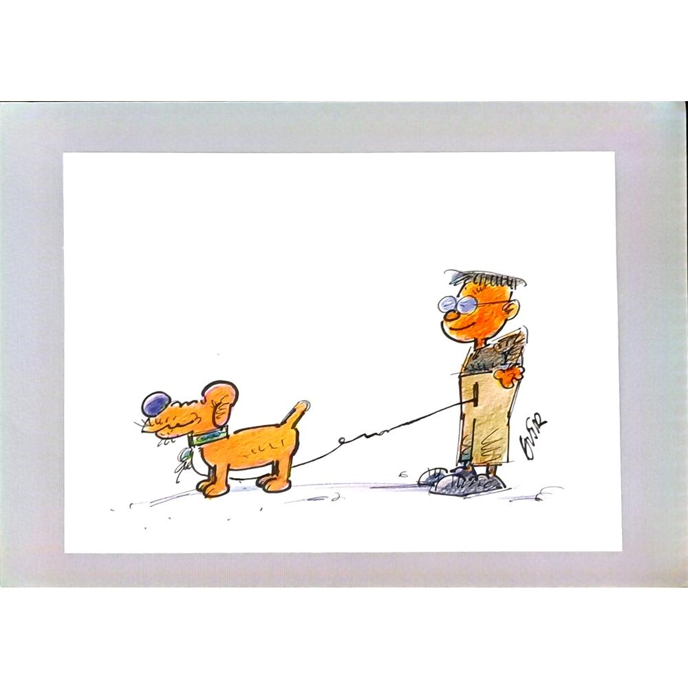 Slobodan Butir 29x21cm Orijinal Karikatür BOD06424