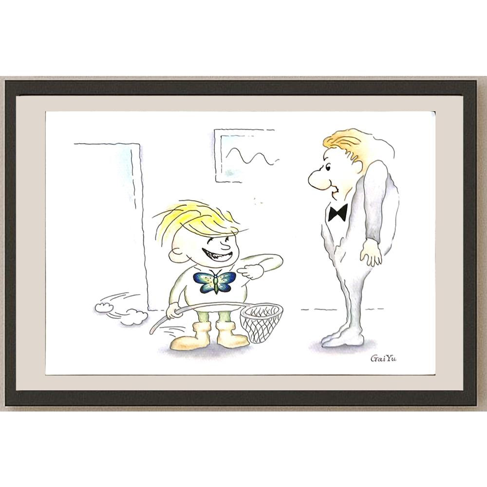 Gai Yu 29x21cm Orijinal Karikatür BOD06426