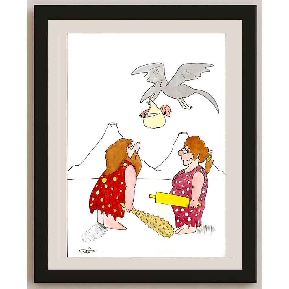 Hamed Nabahat 29x21cm Orijinal Karikatür BOD06432
