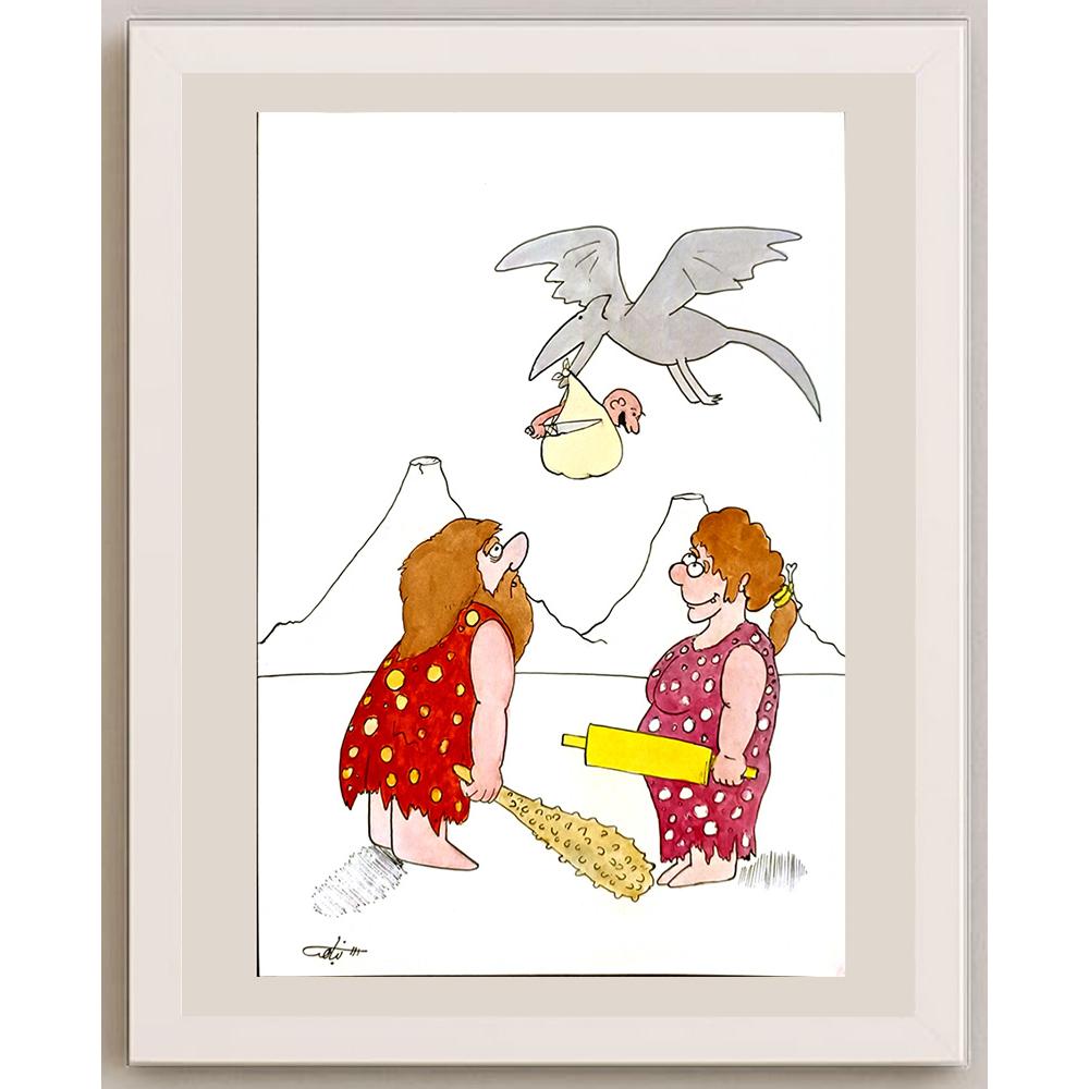 Hamed Nabahat 29x21cm Orijinal Karikatür BOD06432