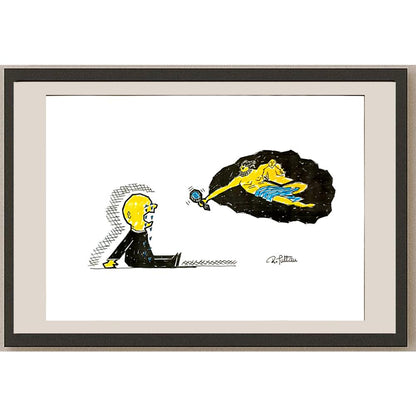 Reshad Sultanovic 29x21cm Orijinal Karikatür BOD06434