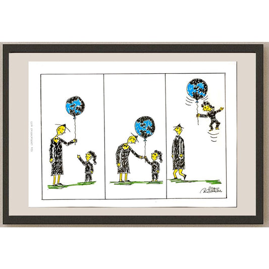 Reshad Sultanovic 29x21cm Orijinal Karikatür BOD06435