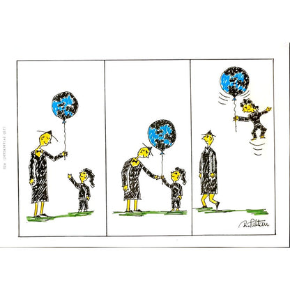 Reshad Sultanovic 29x21cm Orijinal Karikatür BOD06435