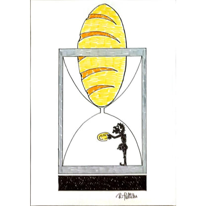 Reshad Sultanovic 29x21cm Orijinal Karikatür BOD06436