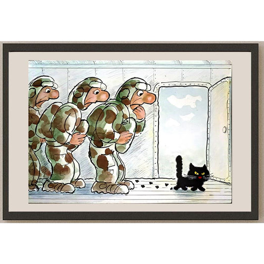 Travia Victor 29x21cm Orijinal Karikatür BOD06437