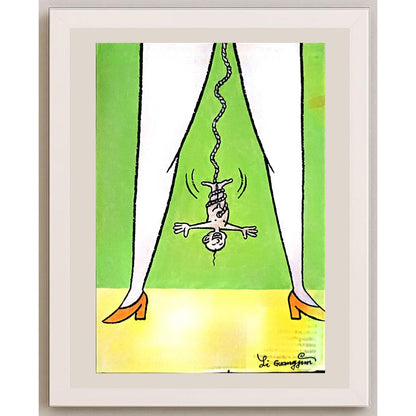 Li Guangjun 29x21cm Orijinal Karikatür BOD06438