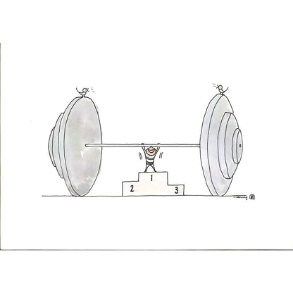 Wu Xi Hong 29x21cm Orijinal Karikatür BOD06449