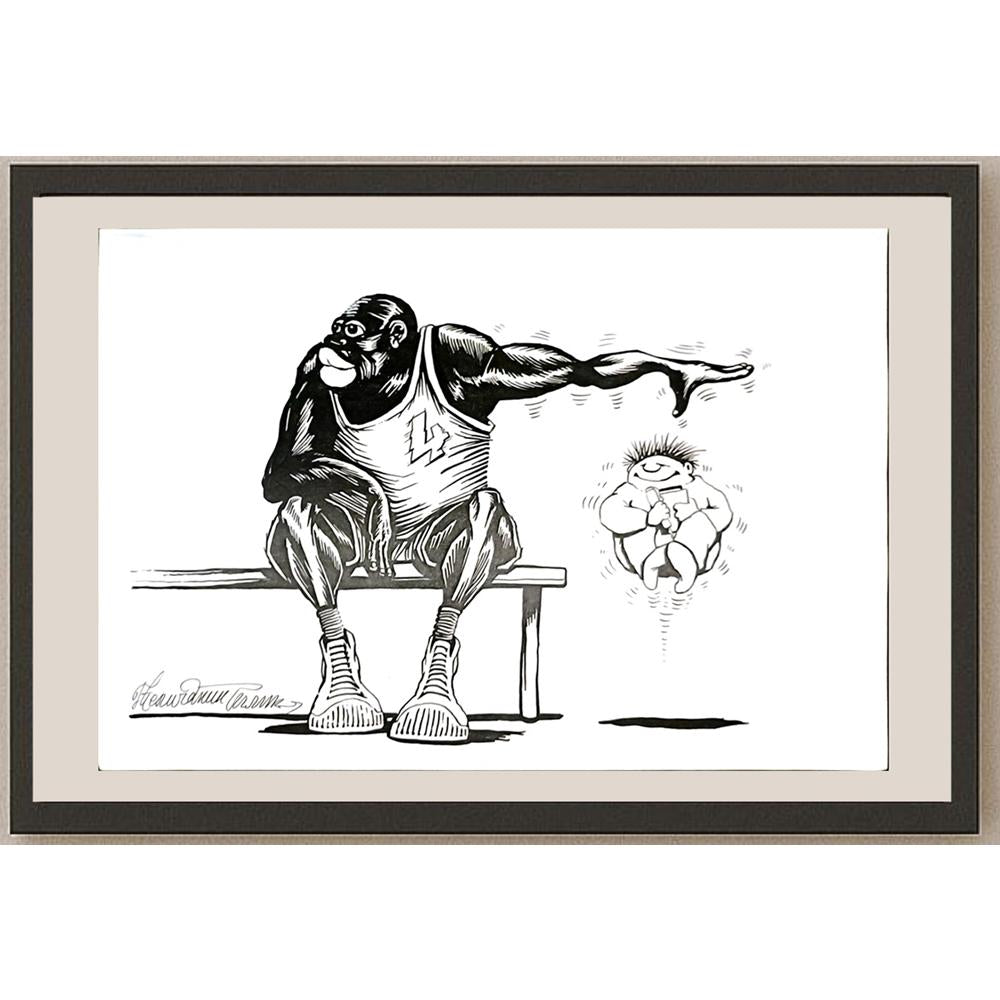 Goran Celicanin 29x21cm Orijinal Karikatür BOD06454