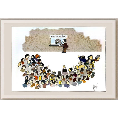 Niyazi Türk 29x21cm Orijinal Karikatür BOD06459