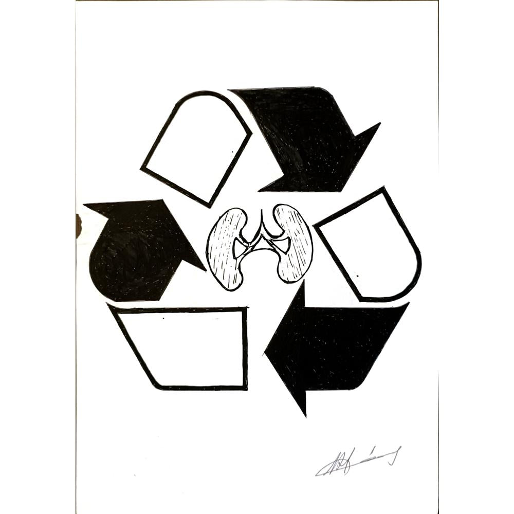 Nedim Hisar 29x21cm Orijinal Karikatür BOD06463