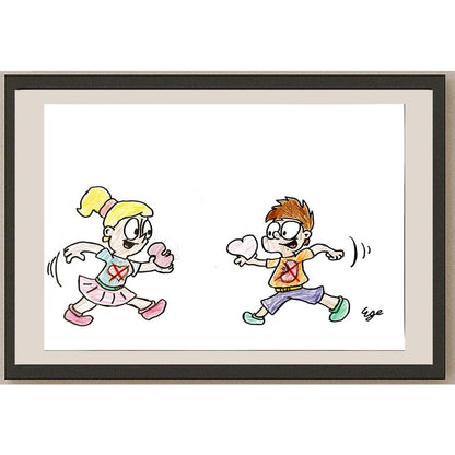 Ege Yarım 29x21cm Orijinal Karikatür BOD06465