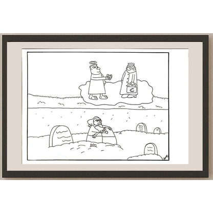 Barış Mert Büyüksaraç 29x21cm Orijinal Karikatür BOD06469