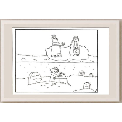 Barış Mert Büyüksaraç 29x21cm Orijinal Karikatür BOD06469