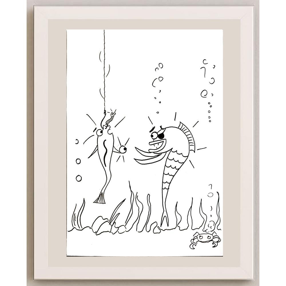 Emrah Doğan 29x21cm Orijinal Karikatür BOD06472