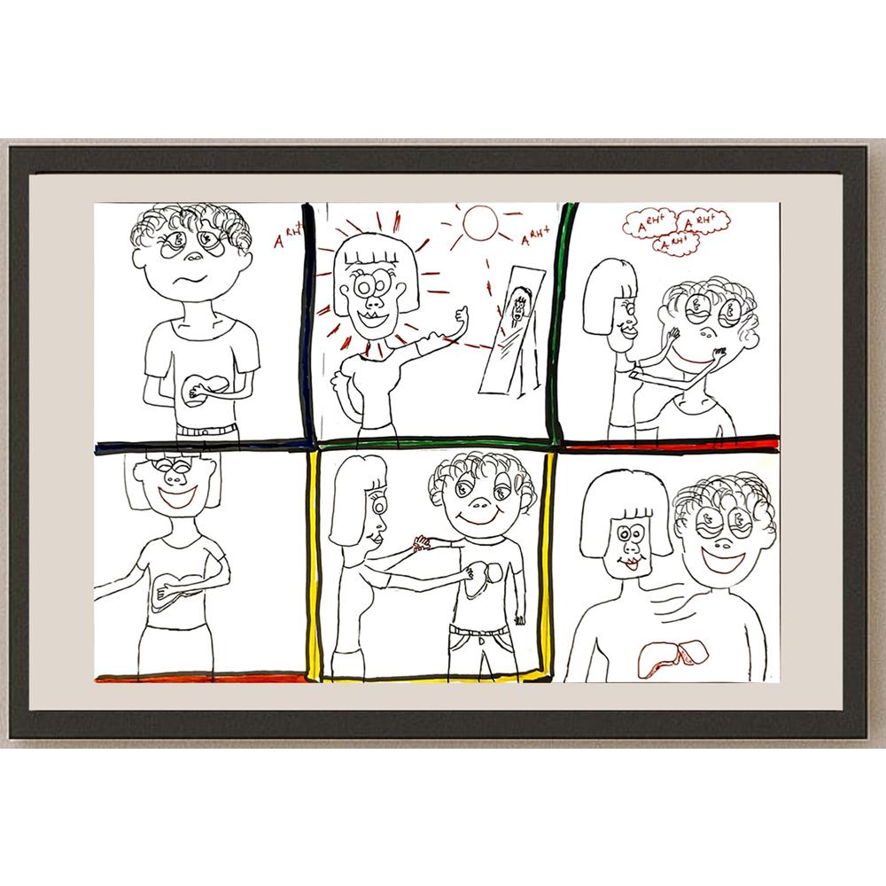 Tuğçe Yüce 29x21cm Orijinal Karikatür BOD06473