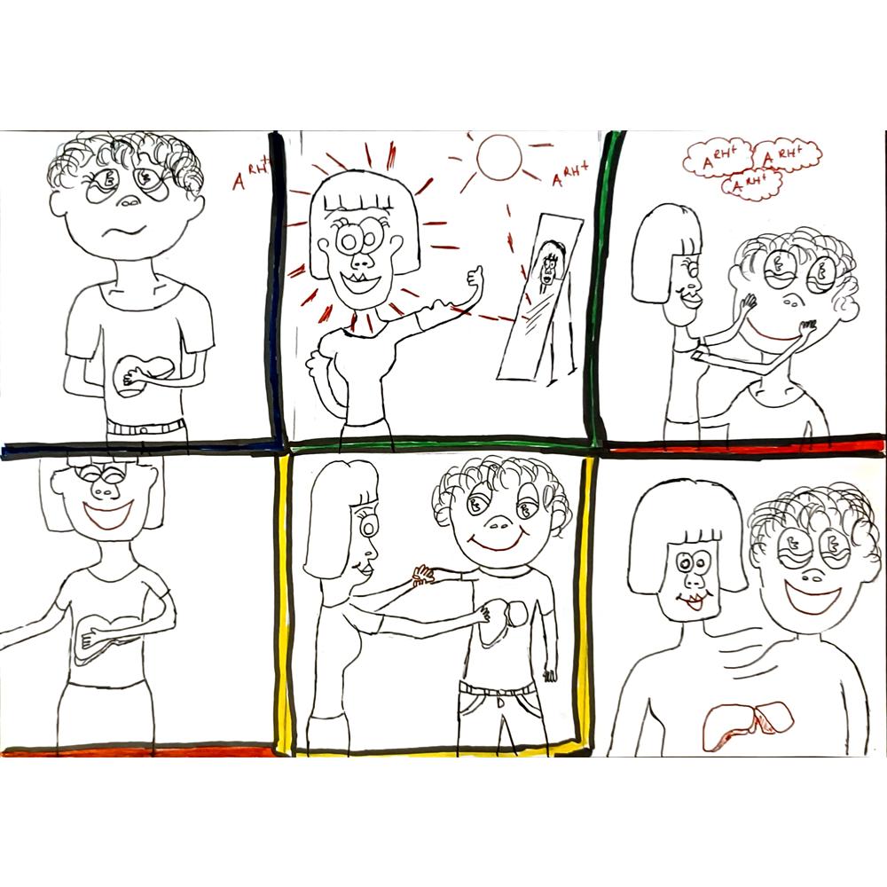 Tuğçe Yüce 29x21cm Orijinal Karikatür BOD06473