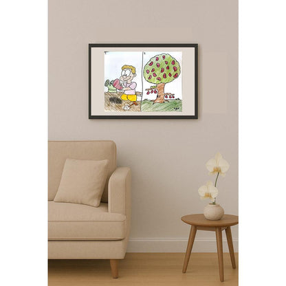 Ege Yarım 29x21cm Orijinal Karikatür BOD06479