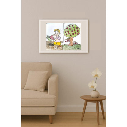 Ege Yarım 29x21cm Orijinal Karikatür BOD06479