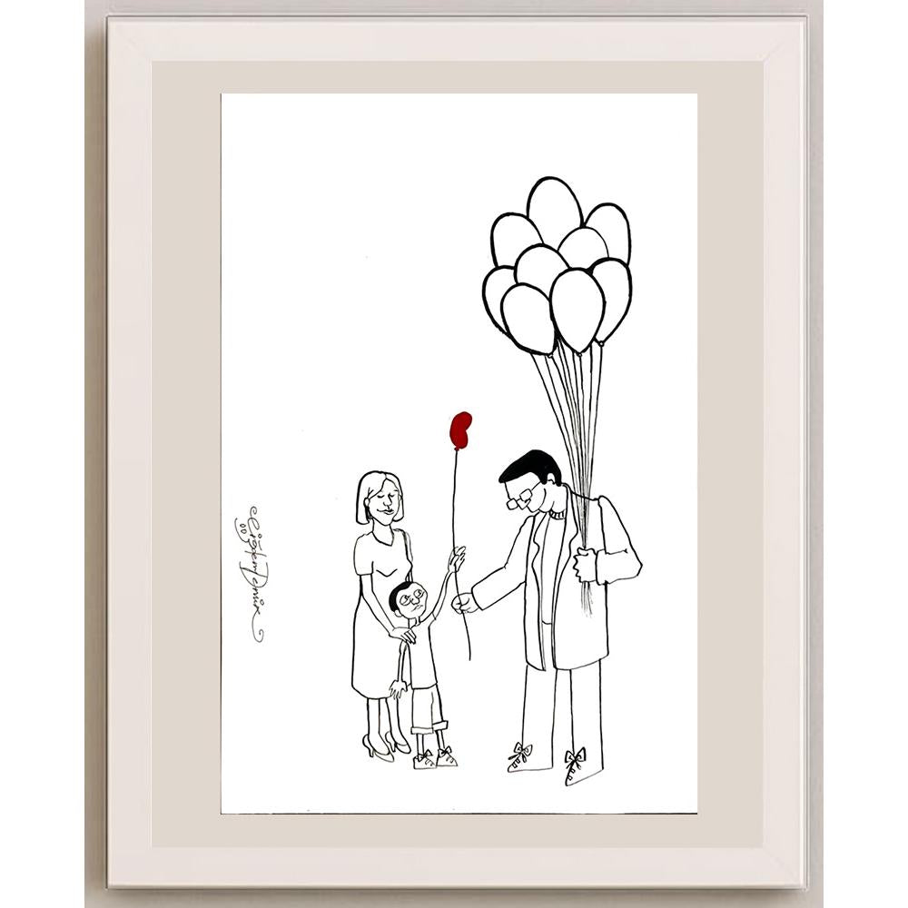 Çiğdem Demir 29x21cm Orijinal Karikatür BOD06485