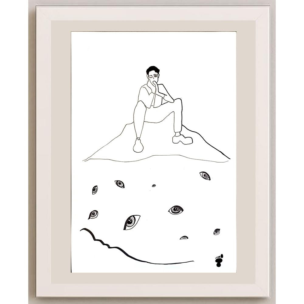 Aslı Yücel 29x21cm Orijinal Karikatür BOD06486