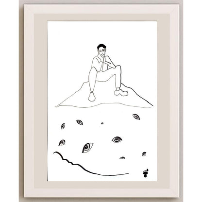 Aslı Yücel 29x21cm Orijinal Karikatür BOD06486