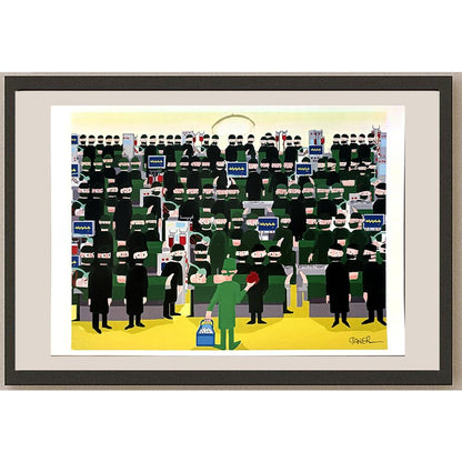 Taner Özek 29x21cm Orijinal Karikatür BOD06489