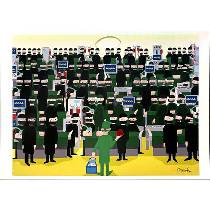 Taner Özek 29x21cm Orijinal Karikatür BOD06489