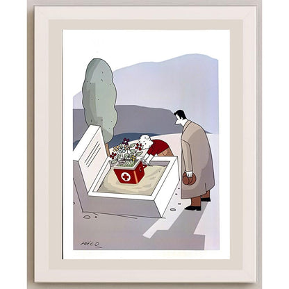 Hicabi Demirci 38x28cm Orijinal Karikatür BOD06490