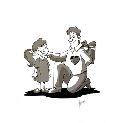 Murat Gürdal Akkoç 29x21cm Orijinal Karikatür BOD06491