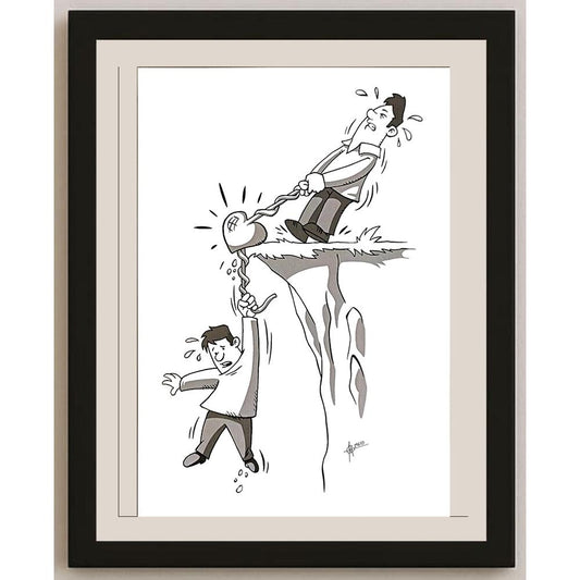 Murat Gürdal Akkoç 29x21cm Orijinal Karikatür BOD06492