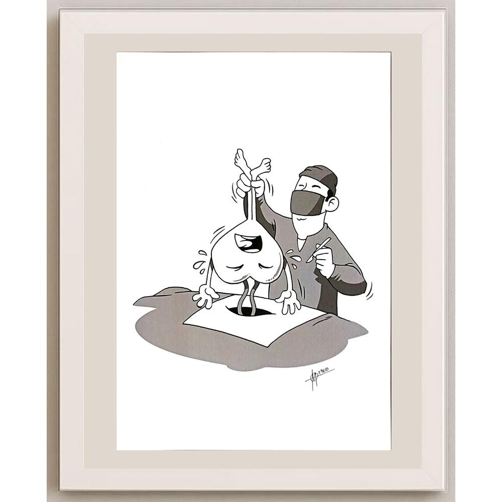 Murat Gürdal Akkoç 29x21cm Orijinal Karikatür BOD06493